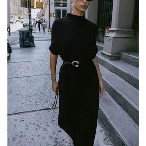 Zara Belted Knit Dress